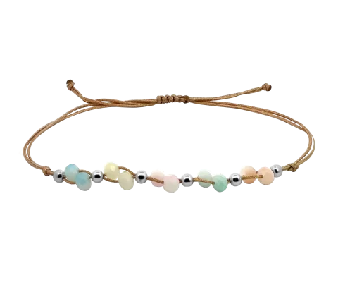 ZILIA Macrame Candy Silver 925 Anklet