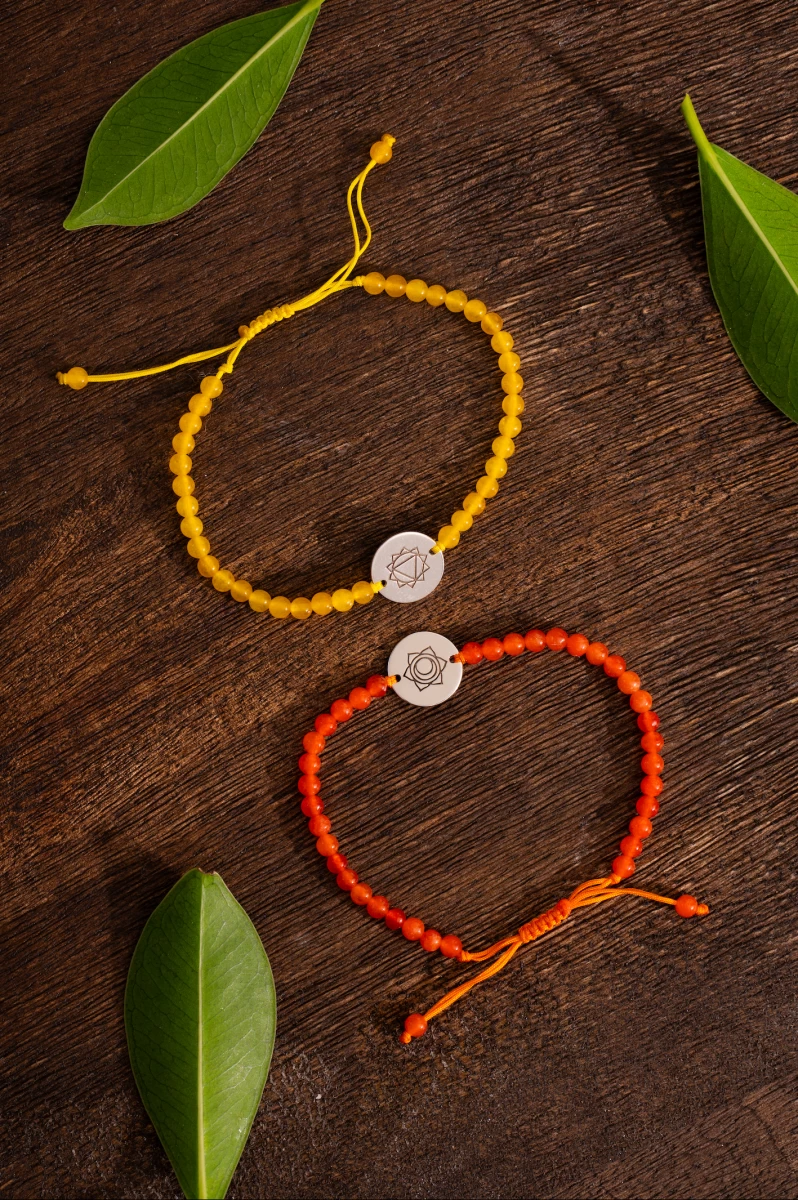 Sacral Chakra Rose gold 14K Macramé Bracelet