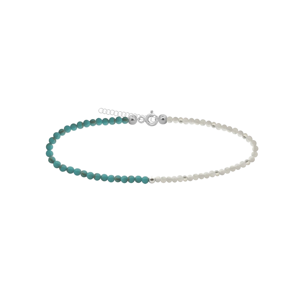 Turquiose Mineral Mother of Pearl Silver 925 Bracelet