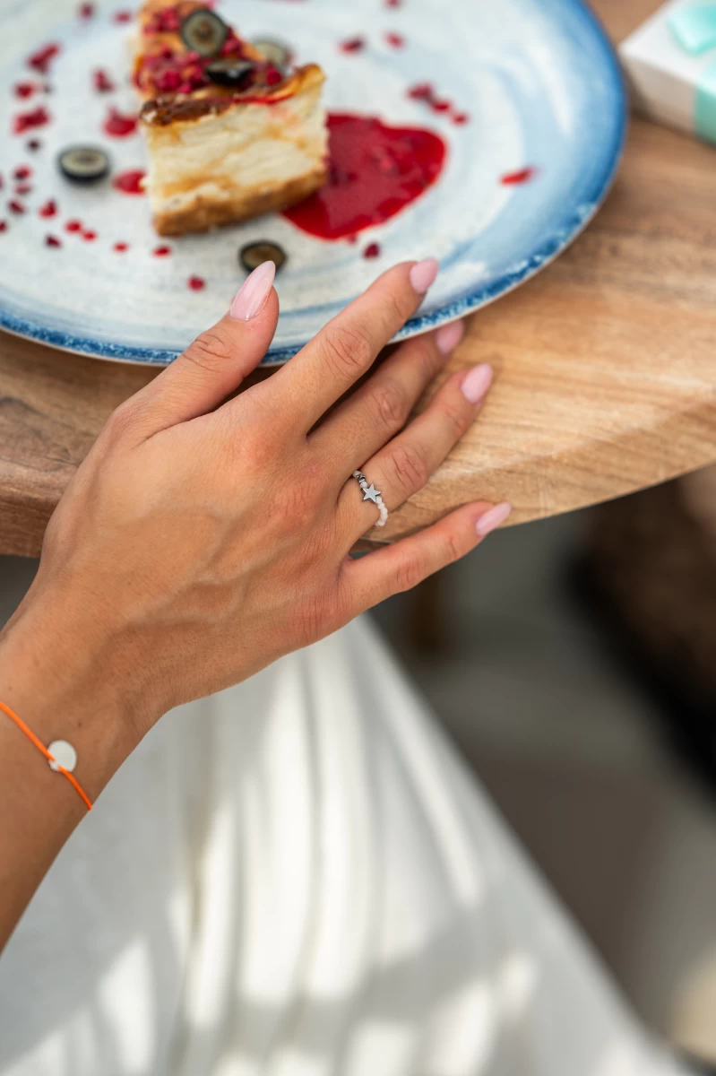 ZILIA Moonstone Star Mineral Ring