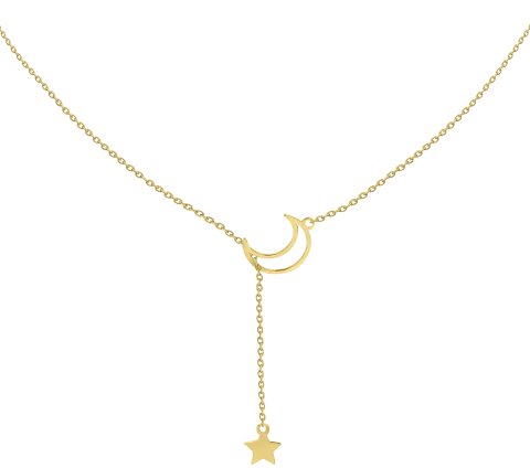 ZILIA Moon And Star Gold 14K Necklace