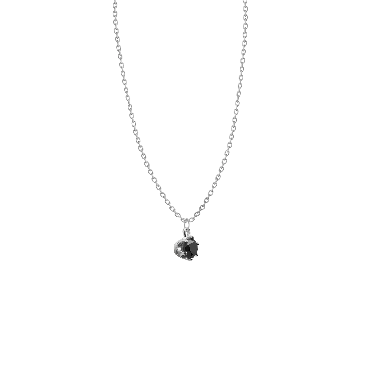 ZILIA Black Diamond Silver 925 Necklace