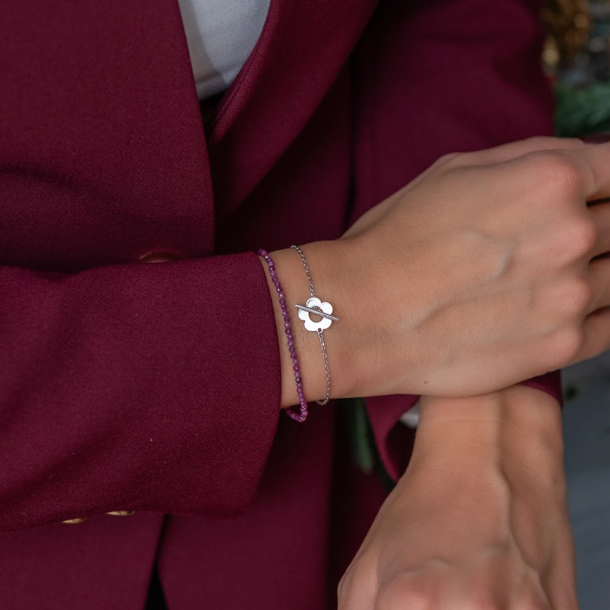 ZILIA Rayfield Ruby Silver 925 Bracelet