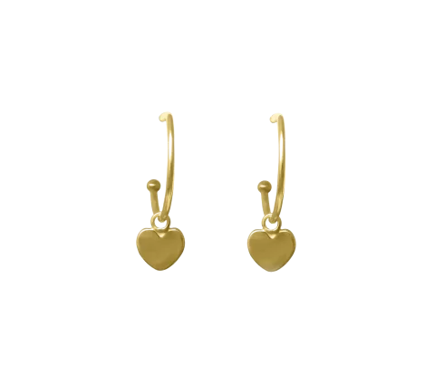 ZILIA Heart Gold 14K Earrings