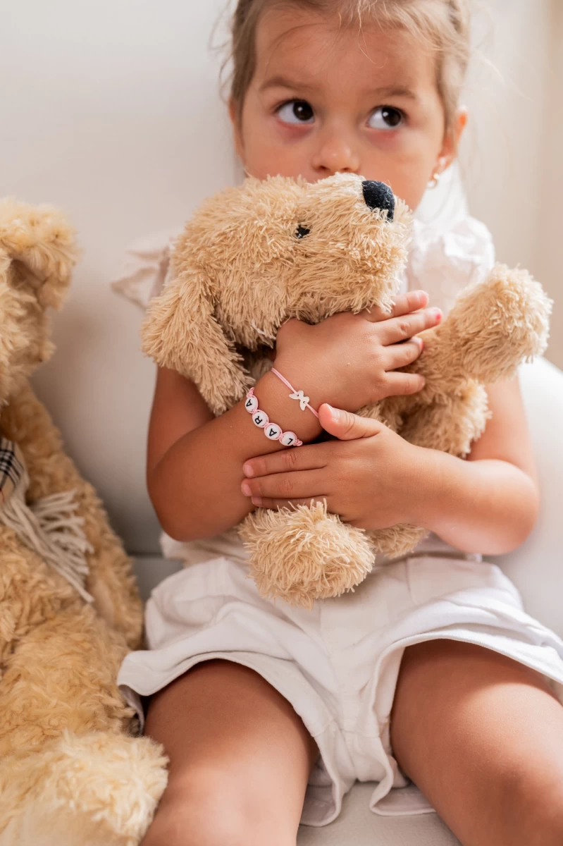 Baby Girl Letter Silver 925 Thread Bracelet