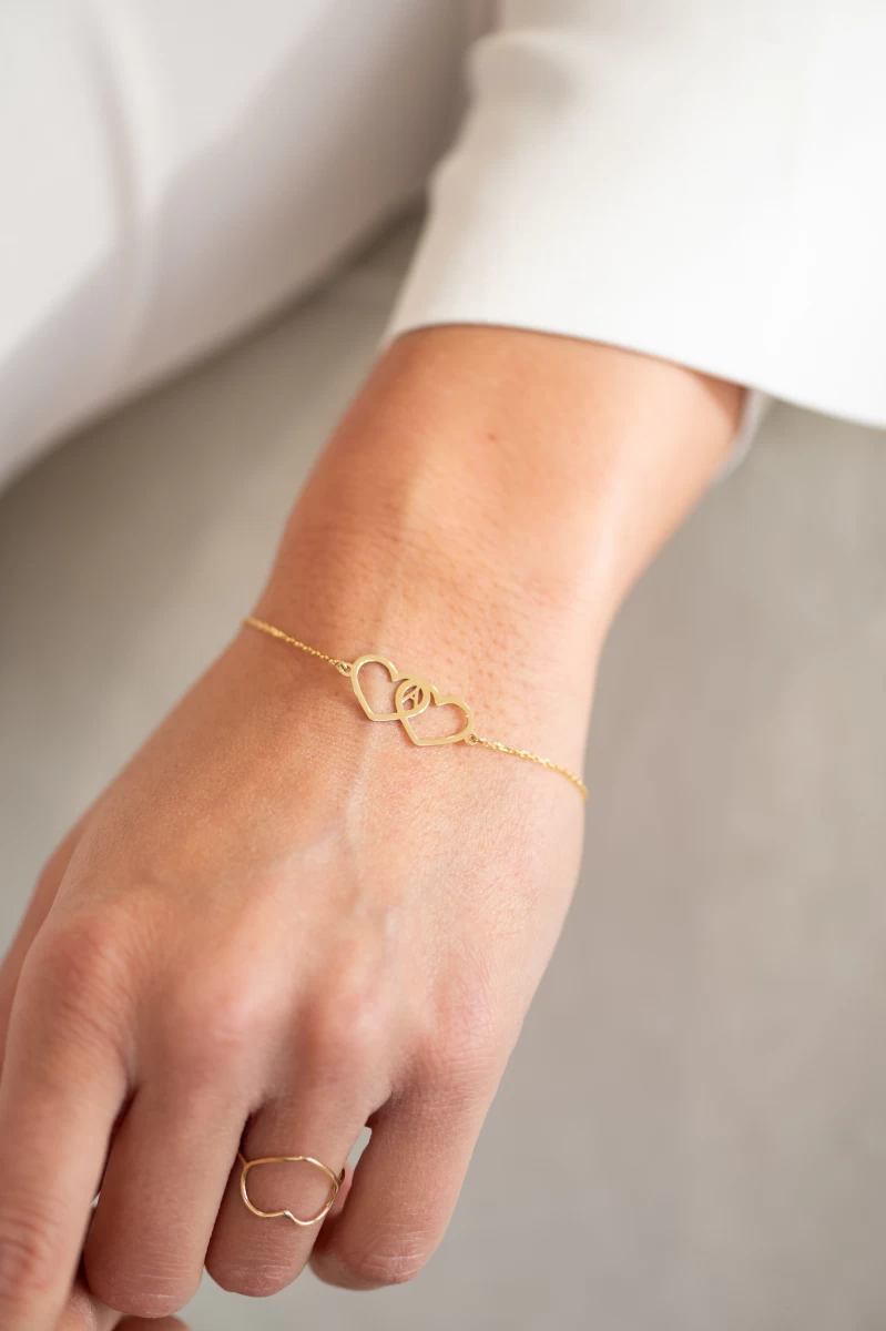 ZILIA Heart Clip Gold 14K Bracelet