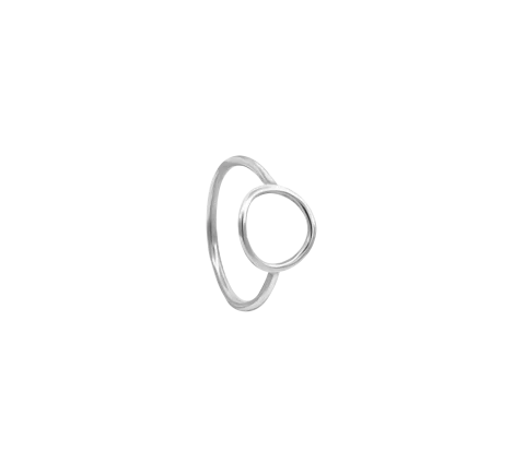 ZILIA Contour Circle Silver 925 Midi Ring