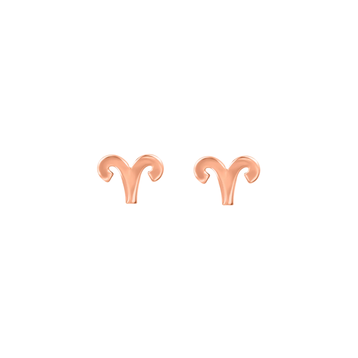 Horoscope Rose Gold 14k Earrings