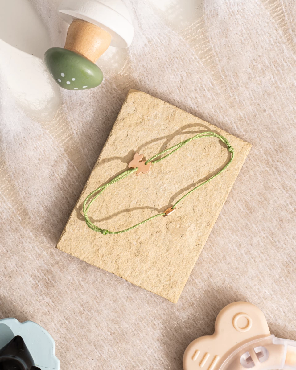 Zilia Bunny Baby Gold 14K Thread Bracelet