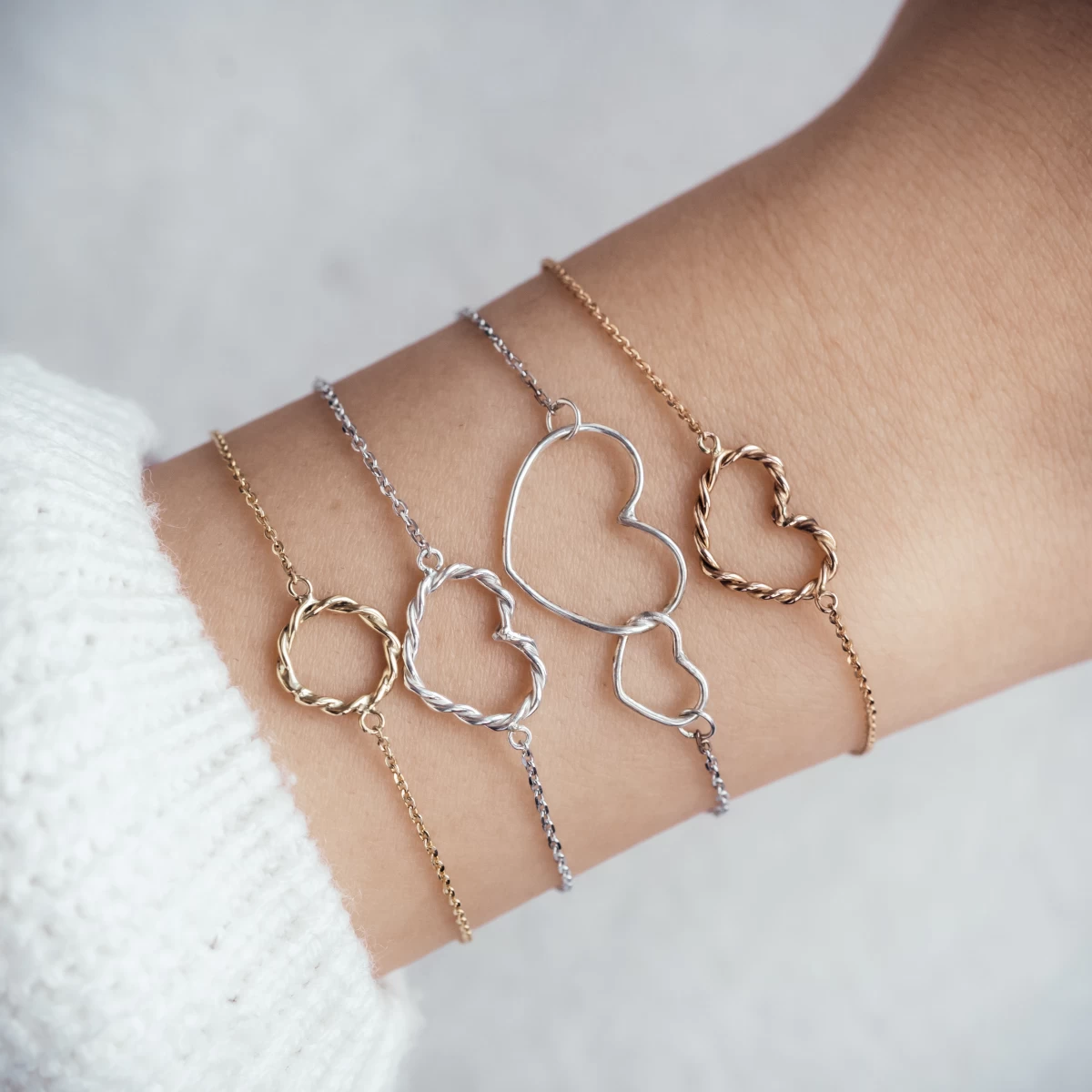 ZILIA Double Heart Silver 925 Bracelet