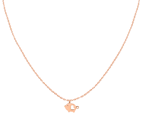 ZILIA Piggy Baby Gold 14K Necklace