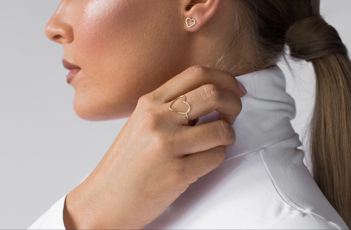 ZILIA Contour Heart Gold 14K Ring