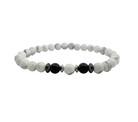 ZILIA Howlit Men Silver 925 Bracelet