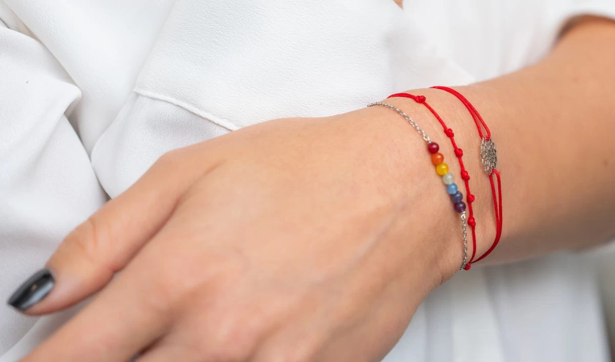 7 Chakra Rose Gold 14K Bracelet