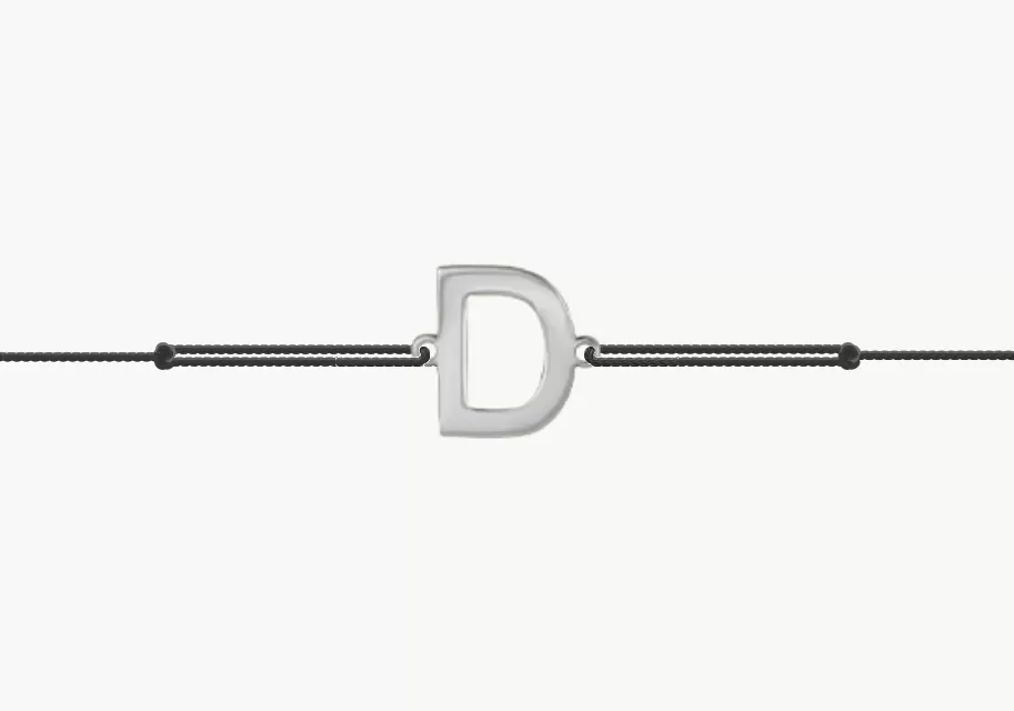ZILIA Bracelet Letter D Silver 925