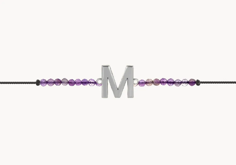 ZILIA Bracelet Letter M Silver 925