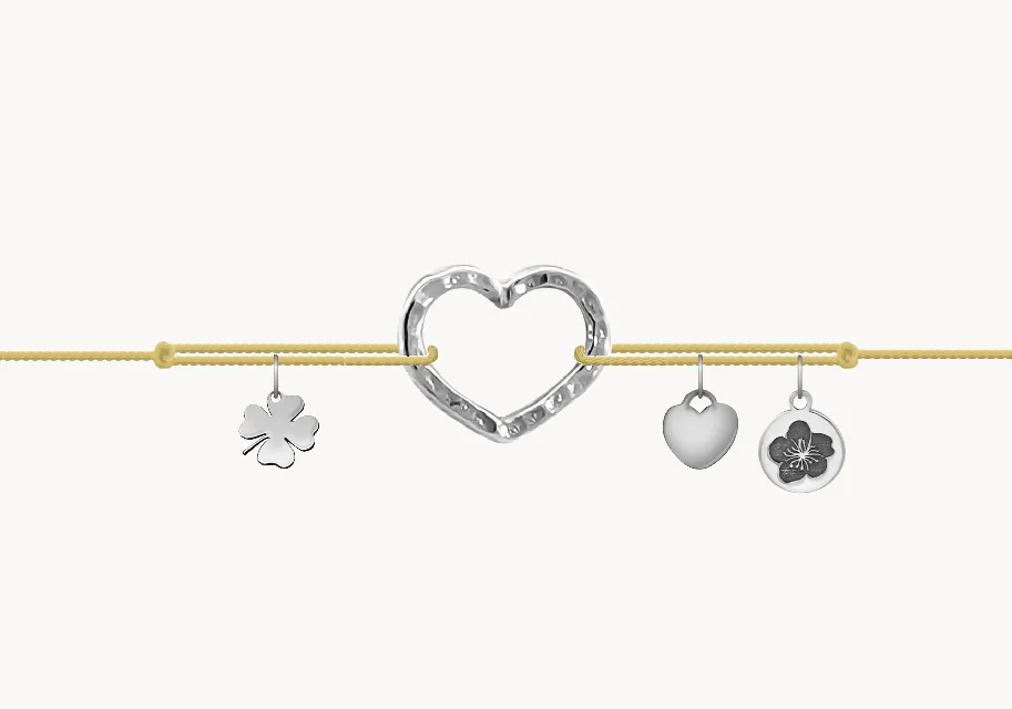 ZILIA Bracelet Quintessa Small Heart Contour Silver 925