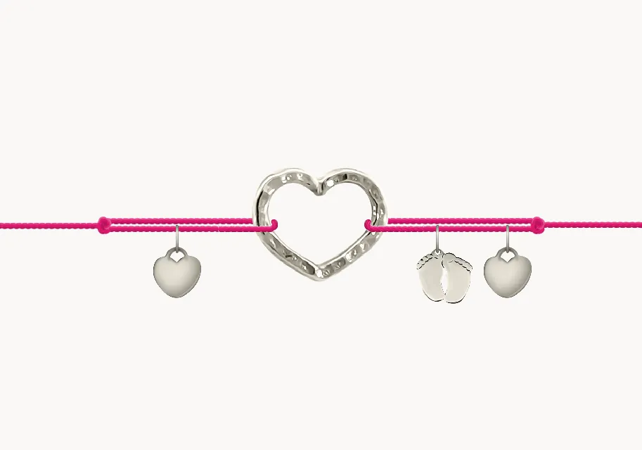 ZILIA Bracelet Quintessa Small Heart Contour White gold 14K