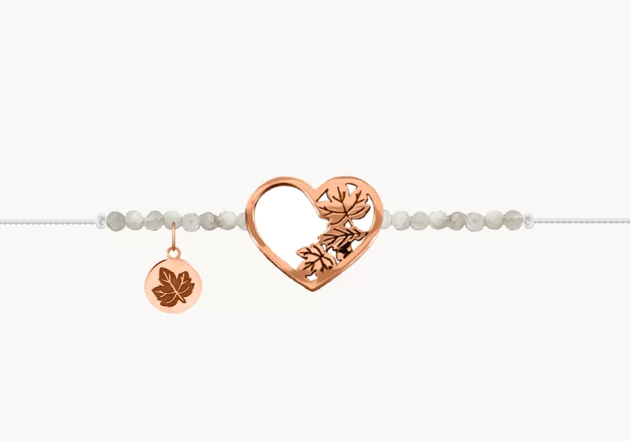 ZILIA Bracelet Heart with Autumn Rose gold 14K