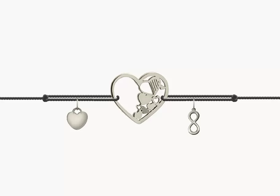 ZILIA Bracelet Hearts Within a Heart White gold 14K